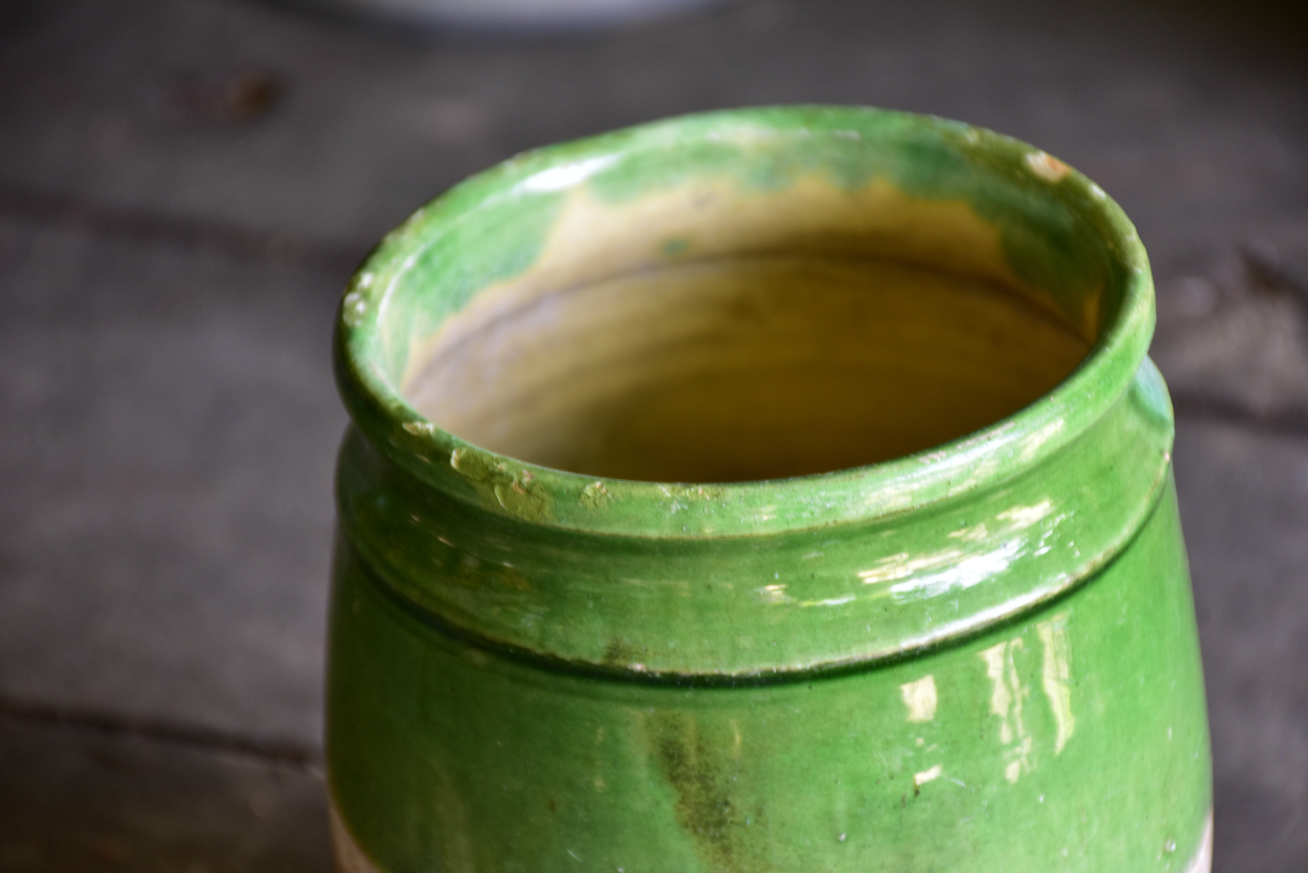 Small 19th century confit pot from south west France