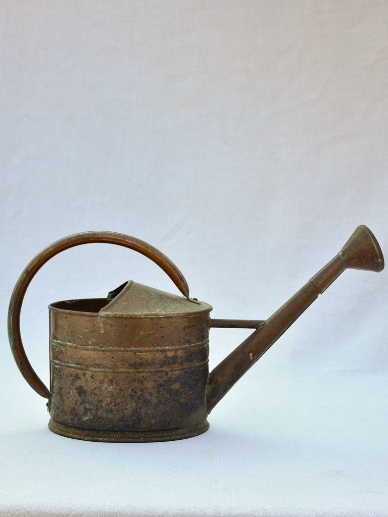 Early twentieth-century French copper watering can