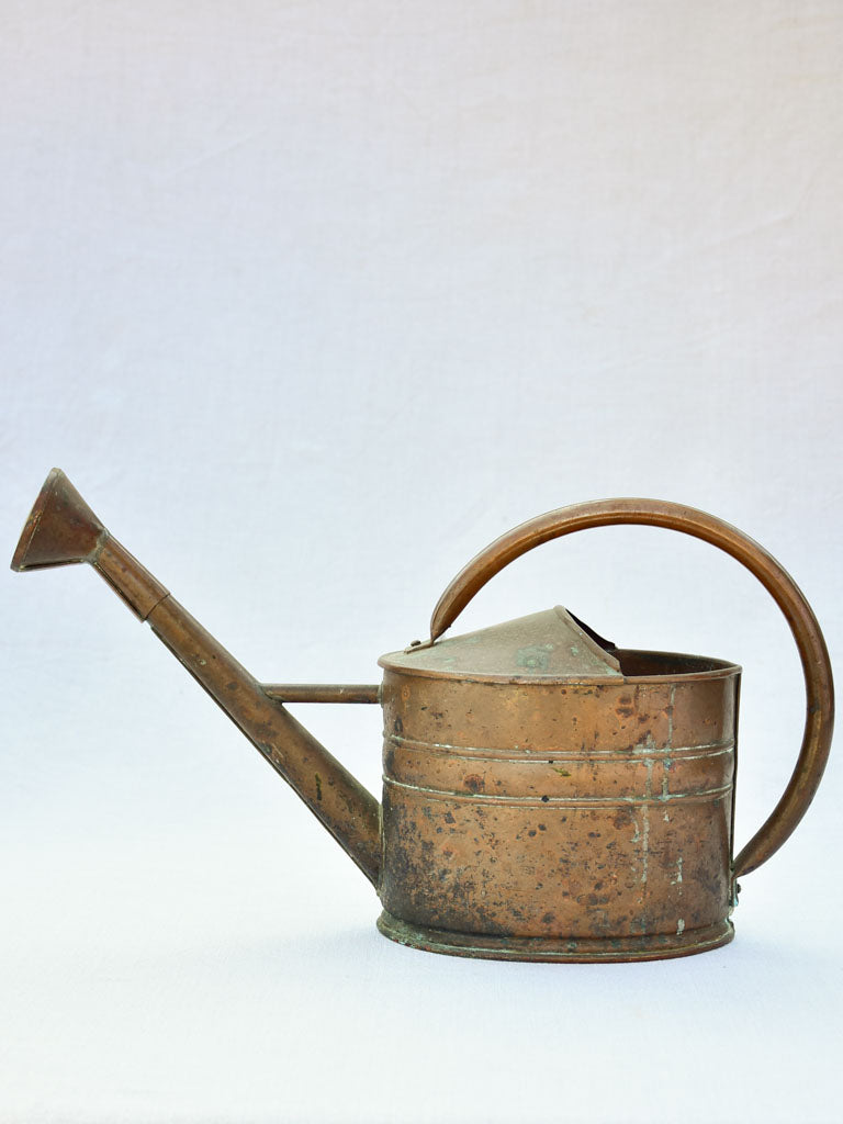 Early twentieth-century French copper watering can