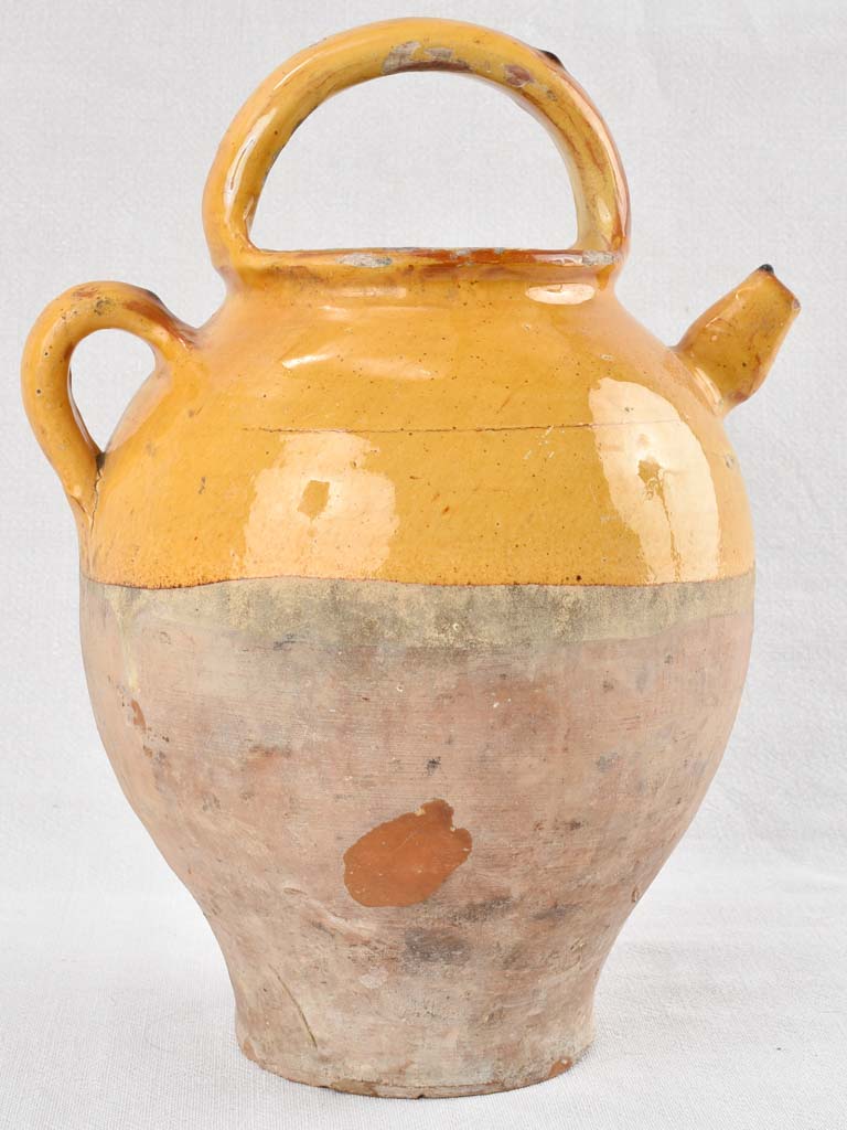 Vintage French ceramic gargoulette pitcher