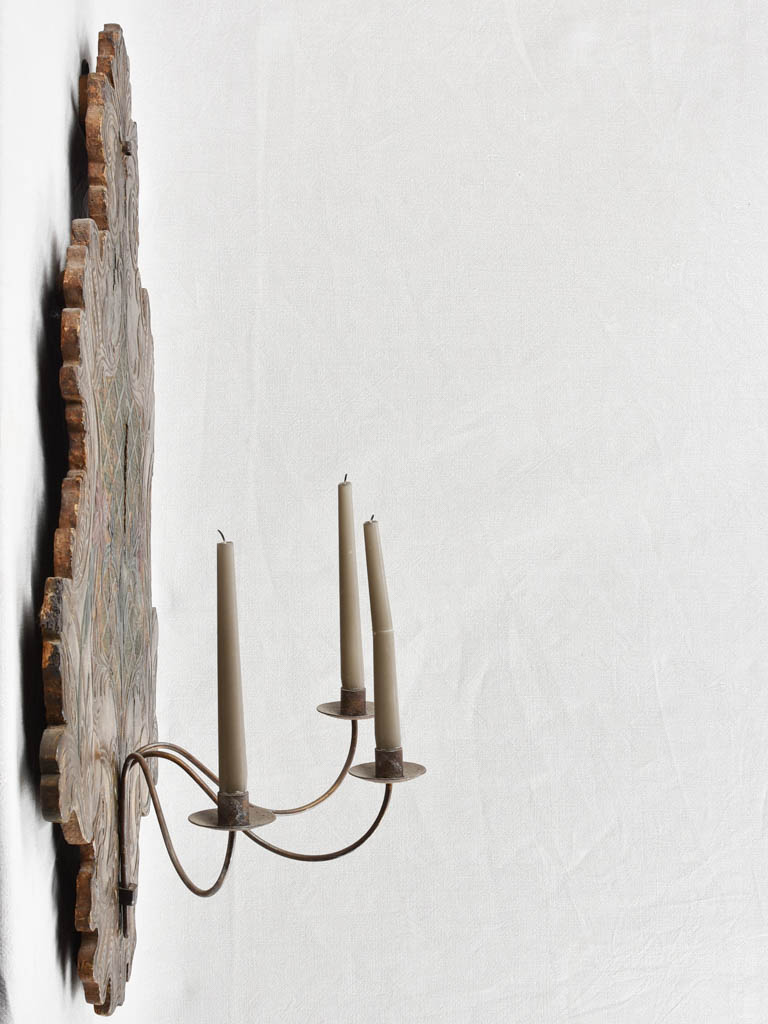 Large candle wall sconce, Italian, 17th century 37¾ x 26""