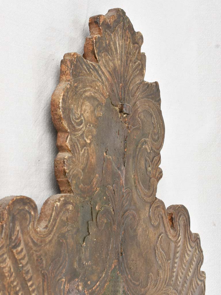 Large candle wall sconce, Italian, 17th century 37¾ x 26""