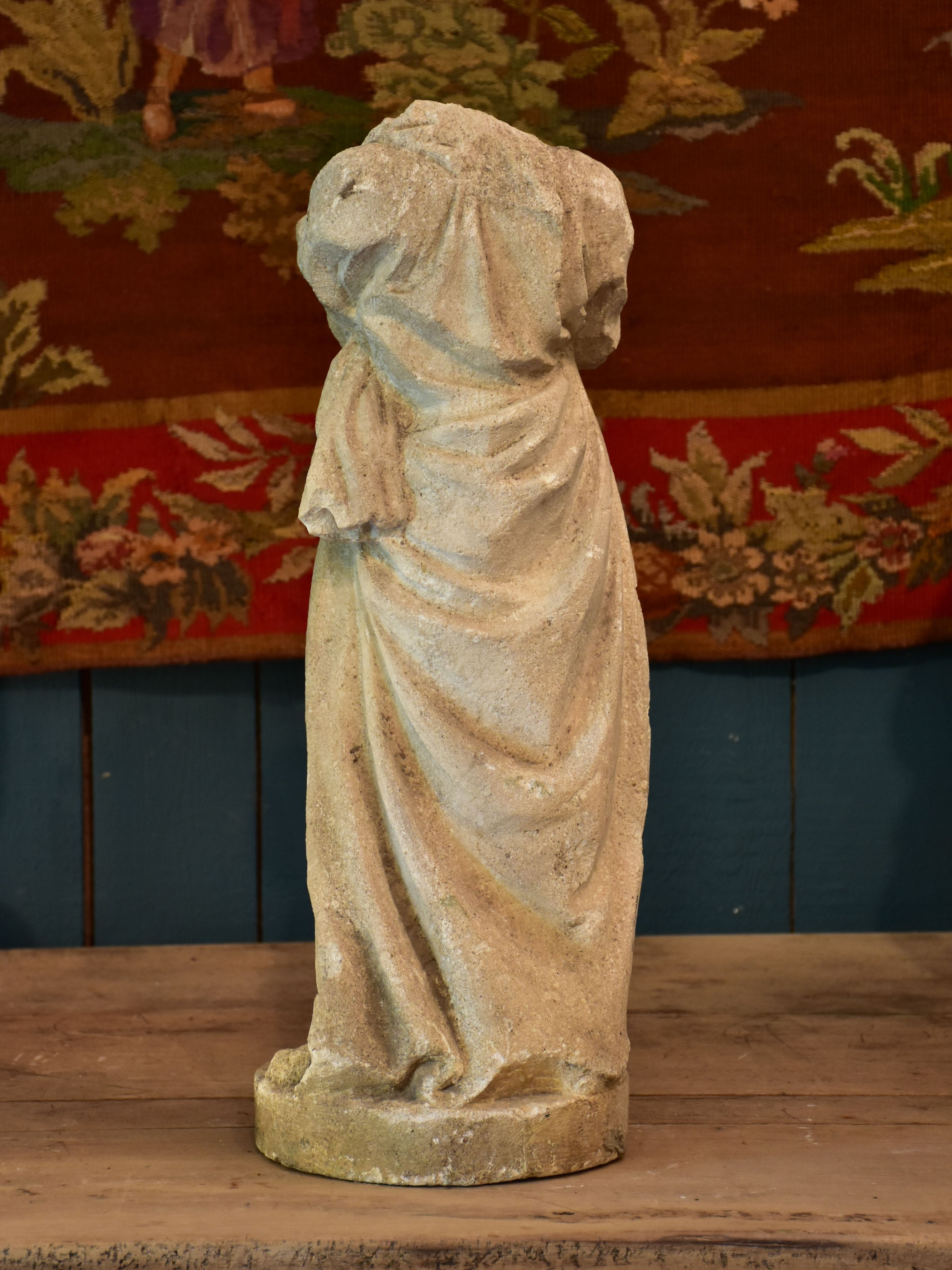 Late 18th century stone sculpture of the Virgin Mary