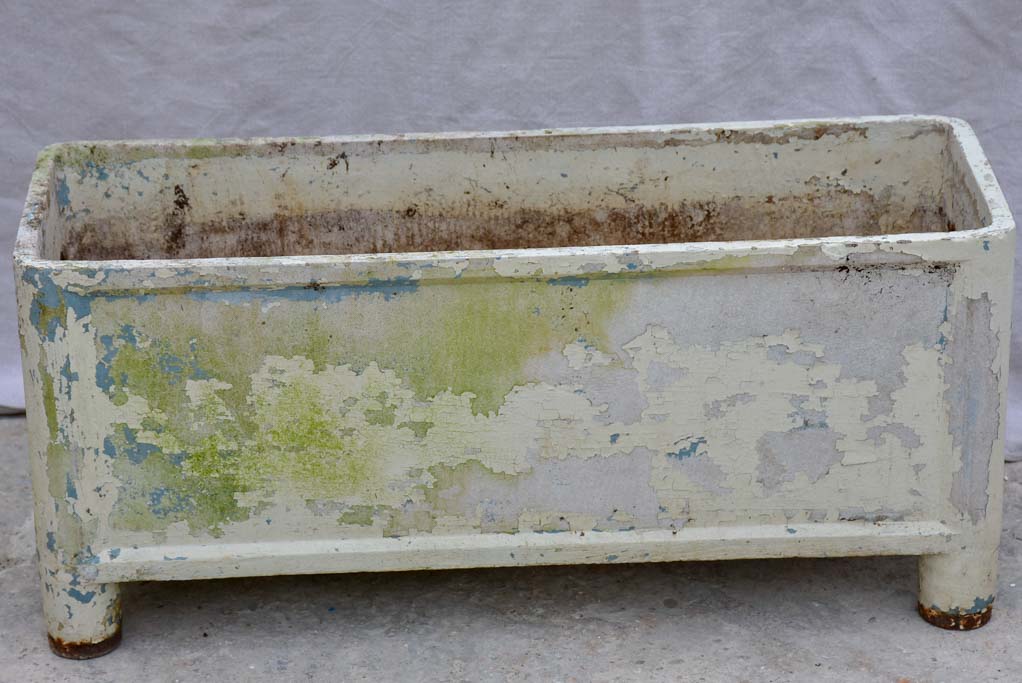 Pair of rectangular mid-century Willy Guhl garden planters on feet