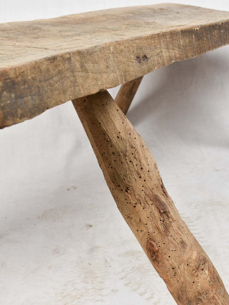 Very large primitive coffee table with four legs 59½"