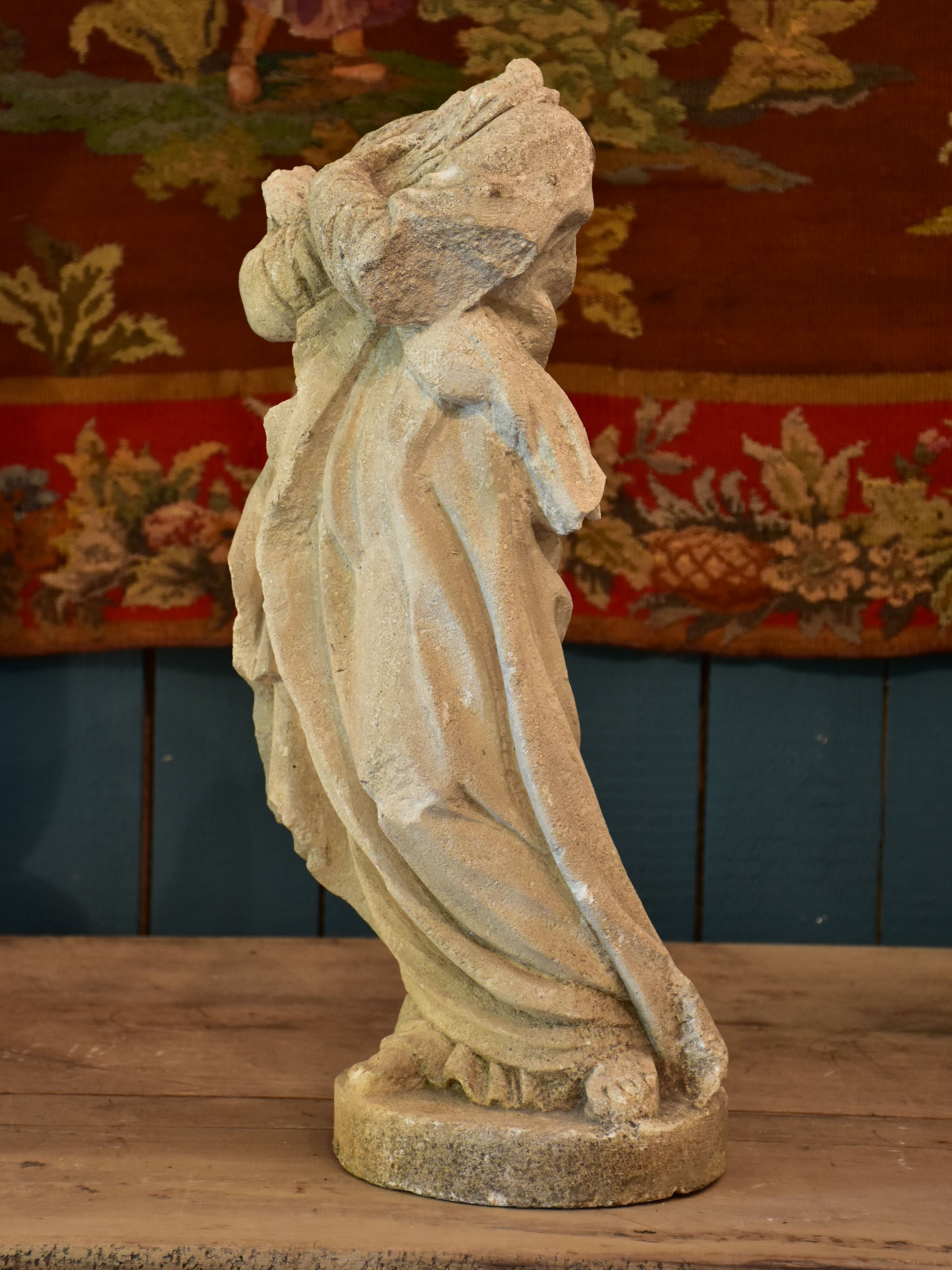 Late 18th century stone sculpture of the Virgin Mary