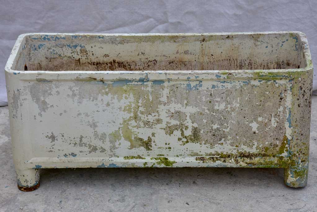 Pair of rectangular mid-century Willy Guhl garden planters on feet