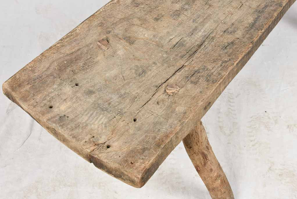 Very large primitive coffee table with four legs 59½"