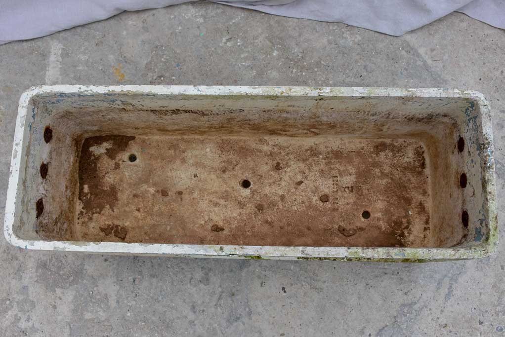 Pair of rectangular mid-century Willy Guhl garden planters on feet