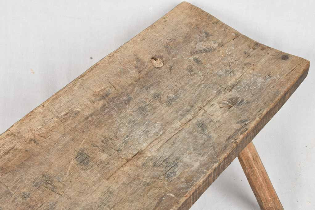 Very large primitive coffee table with four legs 59½"