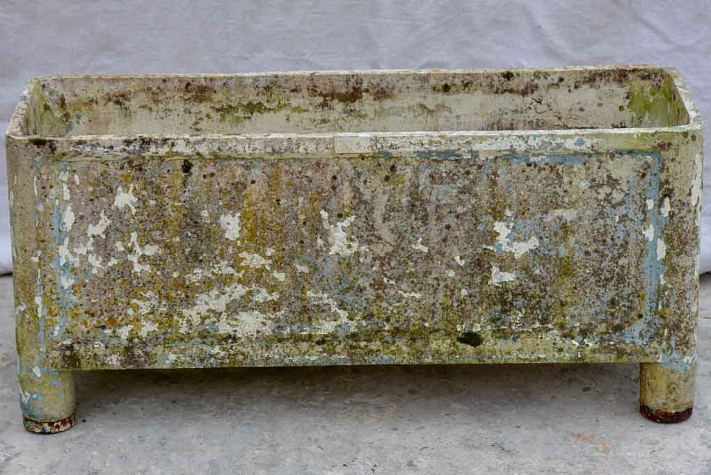 Pair of rectangular mid-century Willy Guhl garden planters on feet