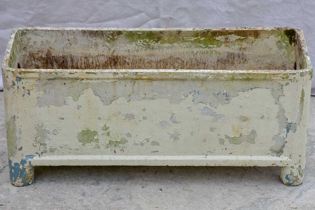 Pair of rectangular mid-century Willy Guhl garden planters on feet