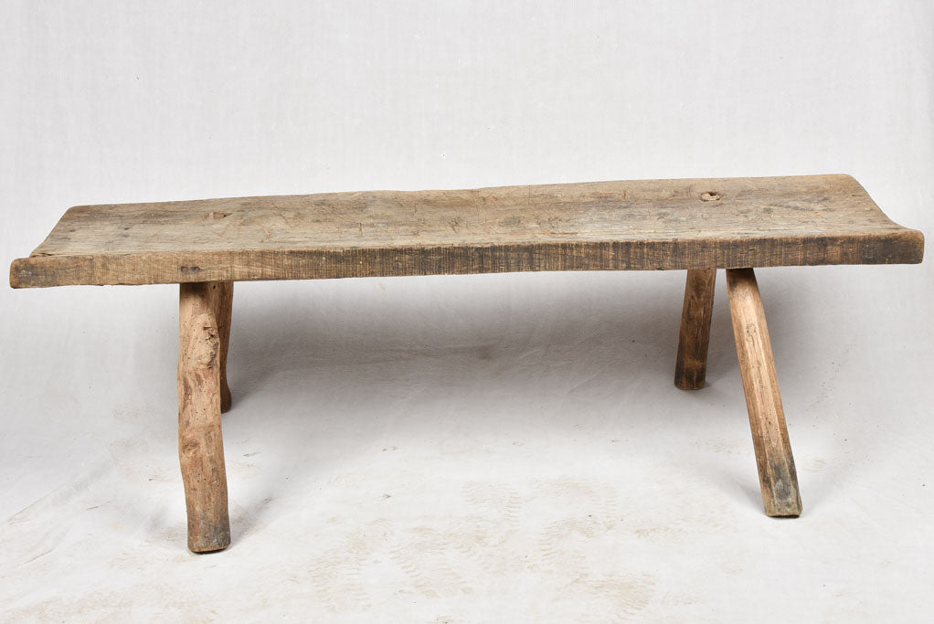 Very large primitive coffee table with four legs 59½"