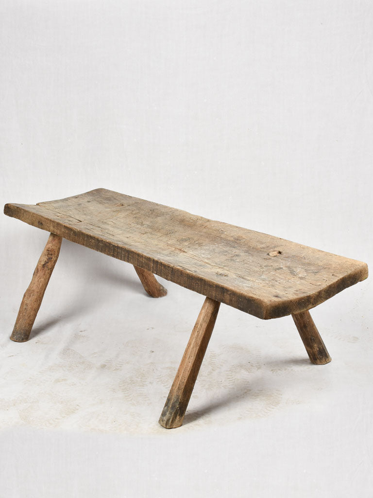 Very large primitive coffee table with four legs 59½"