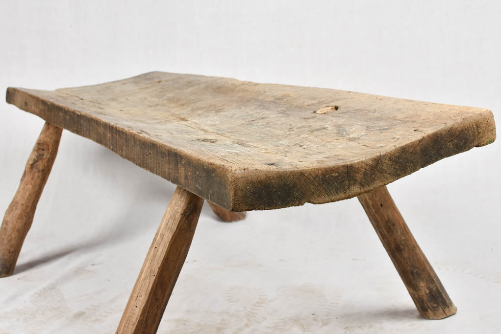 Very large primitive coffee table with four legs 59½"