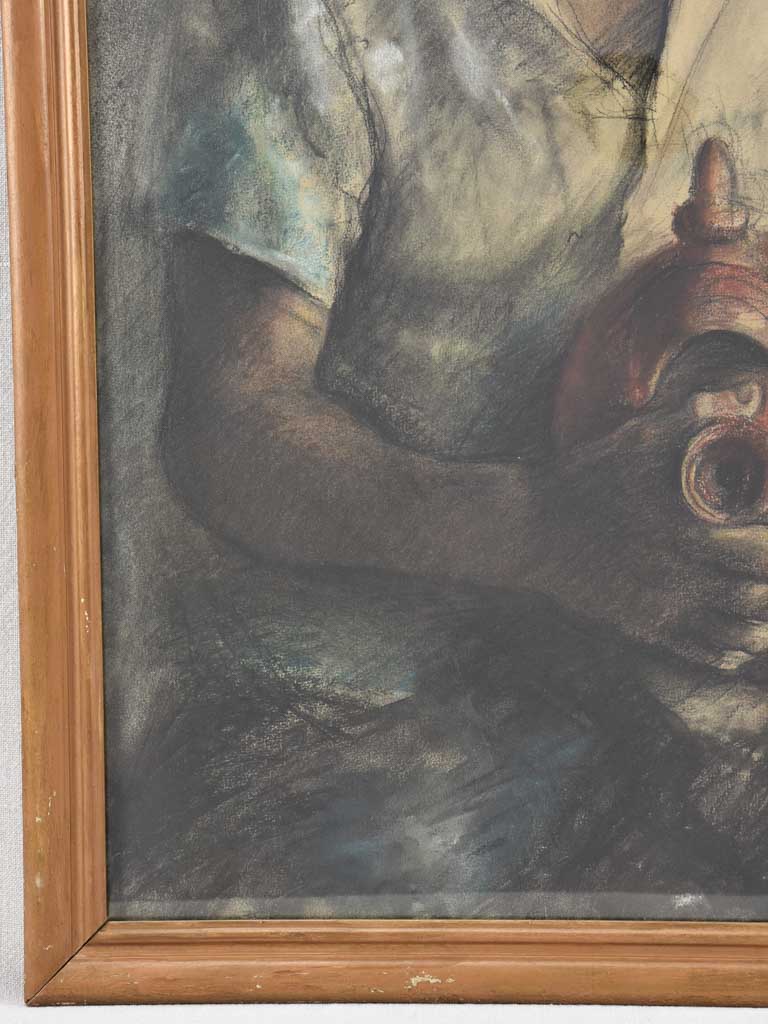 Provencal Boy Portrait Signed P Leita