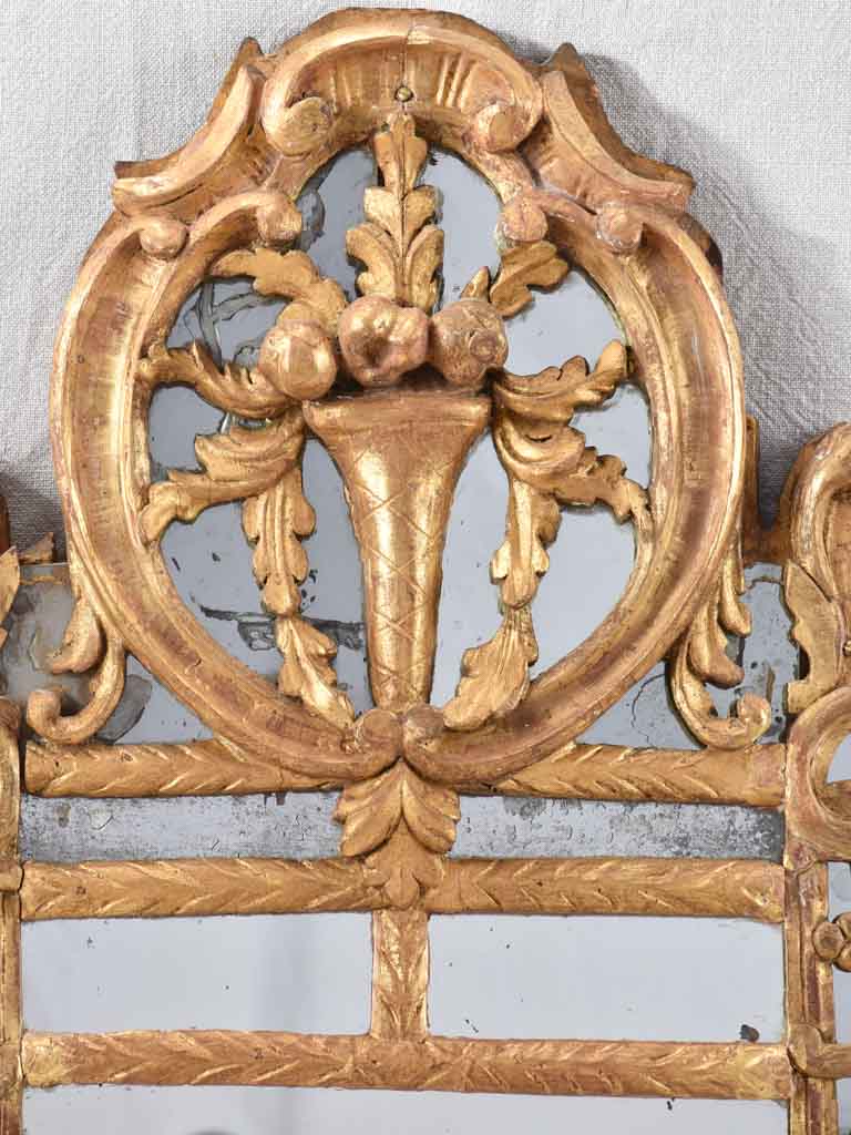 RESERVED GC 18th century gilt wood Beaucaire parclose mirror 35" x 19¼"