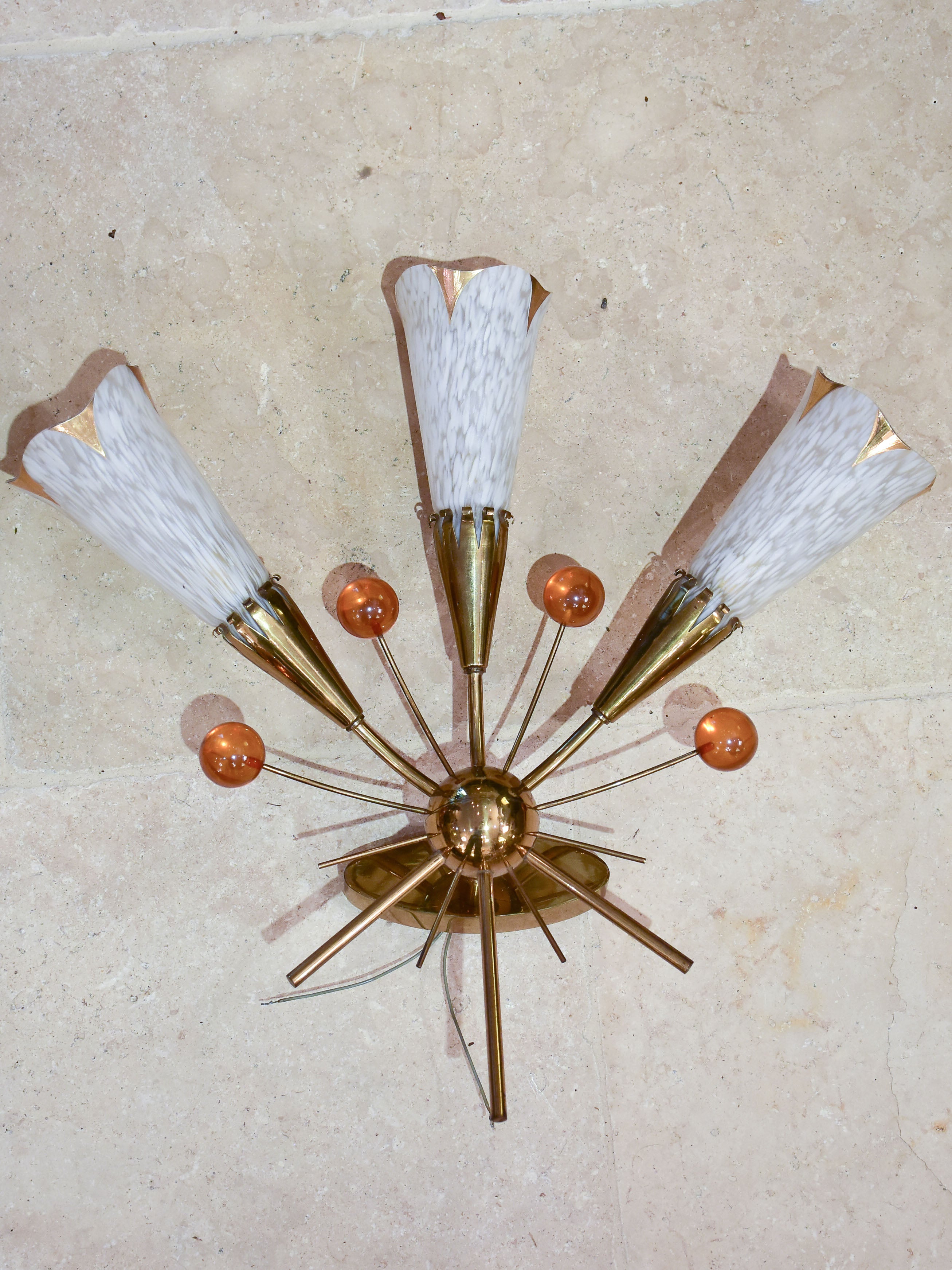 Pair of vintage French wall sconces