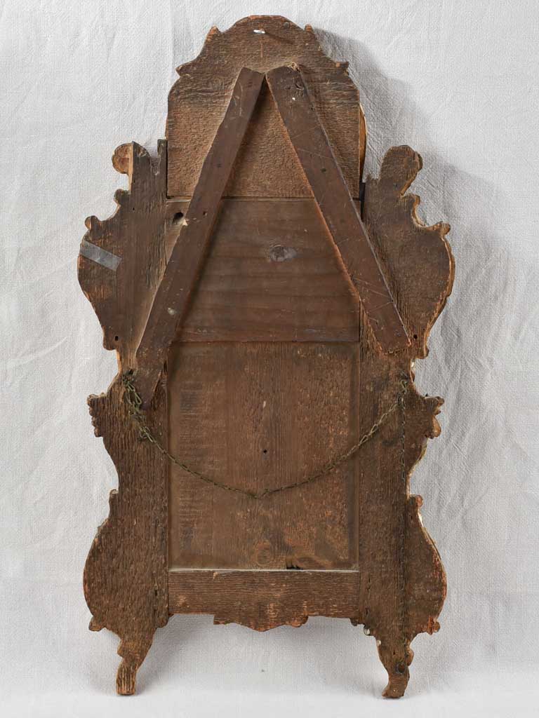 RESERVED GC 18th century gilt wood Beaucaire parclose mirror 35" x 19¼"
