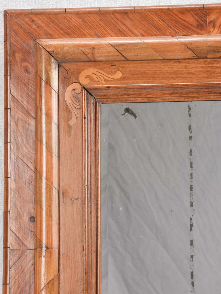 Artistic Walnut Mirror from 18th Century