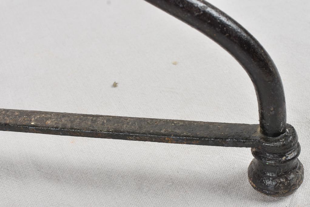 Late 19th century marble & wrought iron bistro garden table