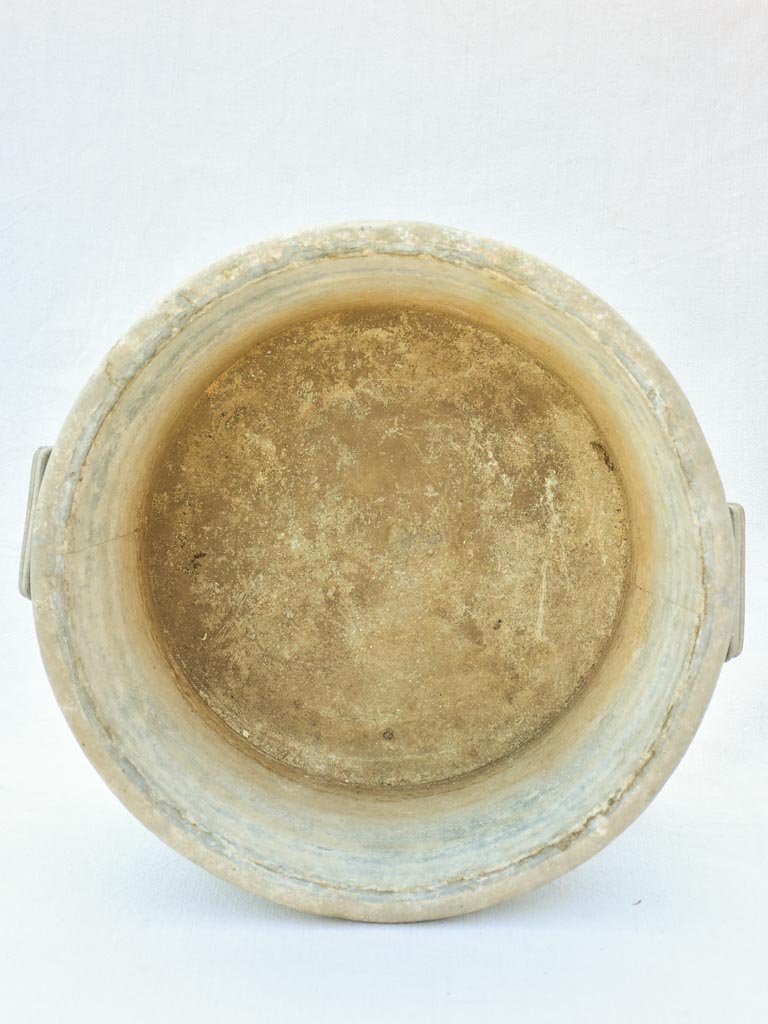 Very large zinc basin with two handles 23¾"