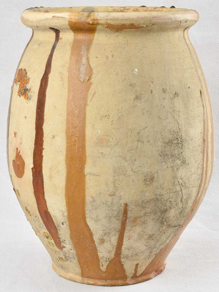 Unique weathered 19th-century olive jar