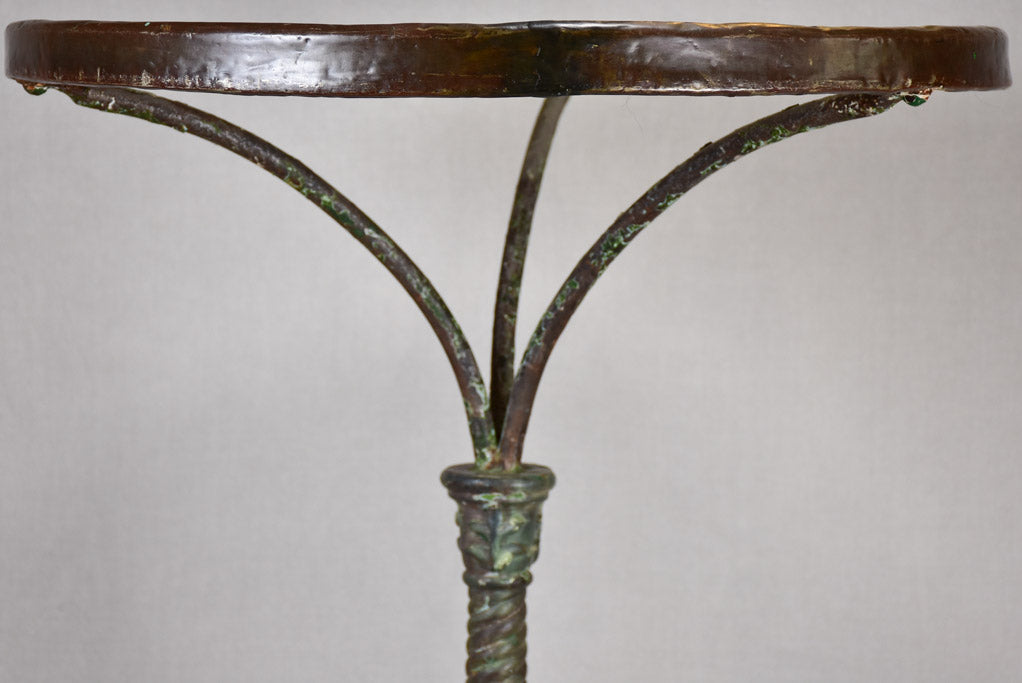 Cast iron and marble bistro table from the late 19th century