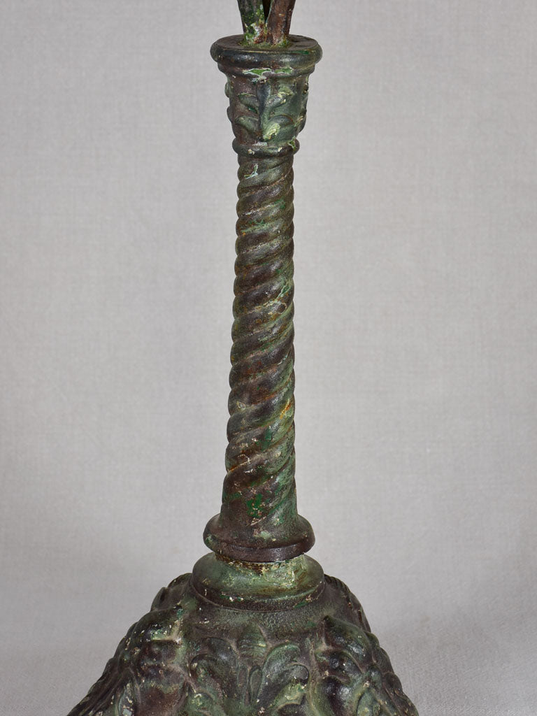 Cast iron and marble bistro table from the late 19th century