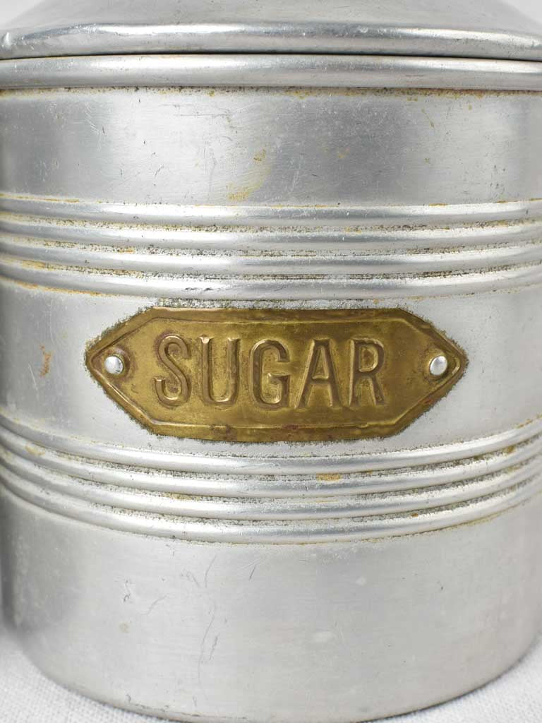 Set of 5 vintage kitchen canisters 6¾"