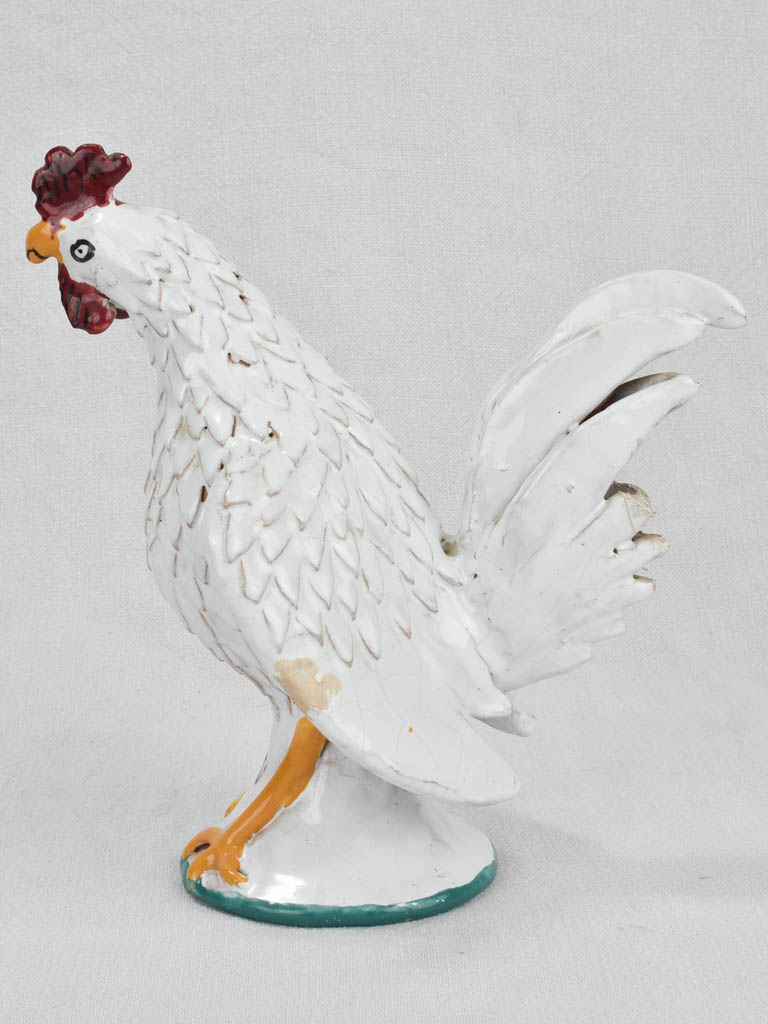 Vintage sculpture of a rooster 10¾"