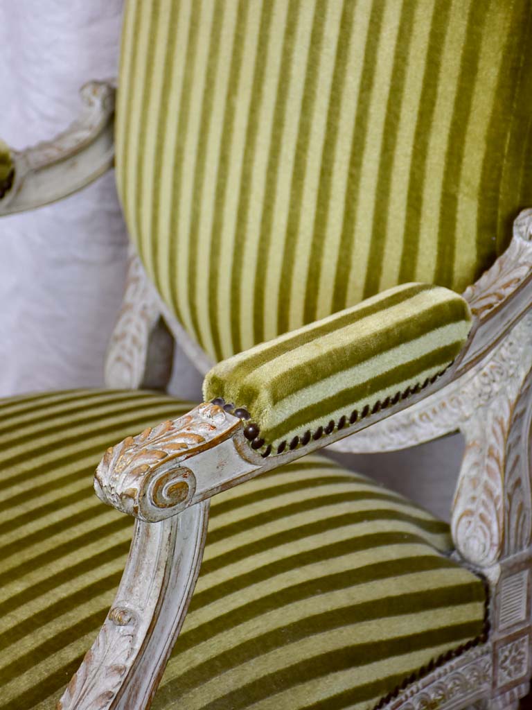 Pair of large Louis XVI armchairs