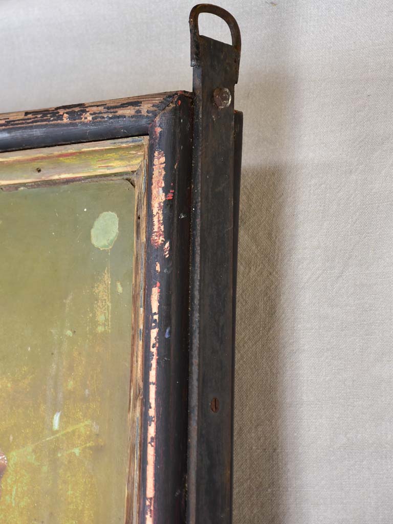 Rare French sign from a hunting supply store - two sided 32¼" x 41¾"