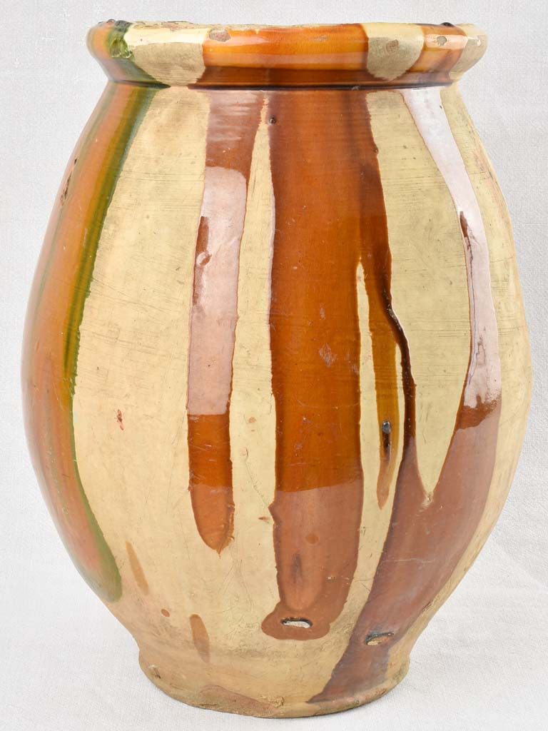 Large 19th century Castelnaudary olive jar 19¾"