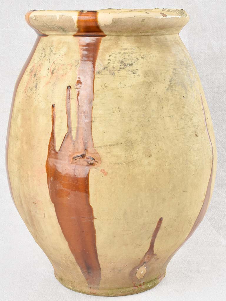 Large 19th century Castelnaudary olive jar 19¾"