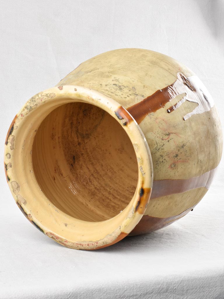 Large 19th century Castelnaudary olive jar 19¾"