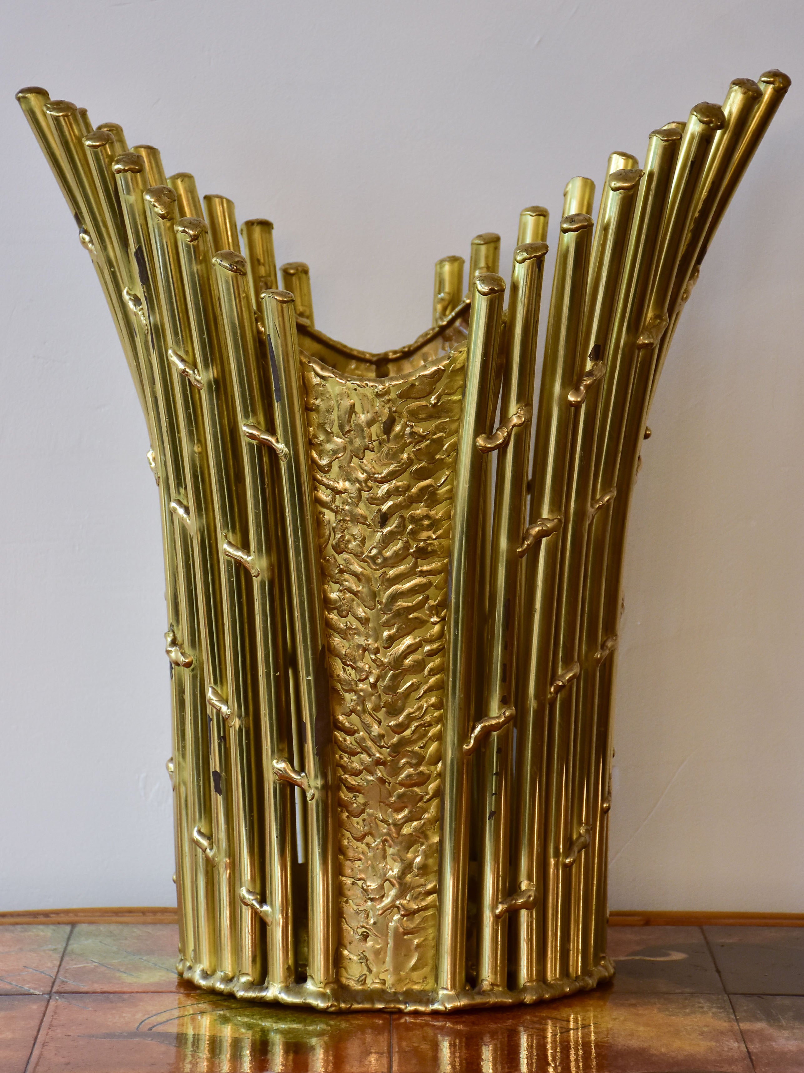 Mid century waste paper basket / umbrella stand - Isabelle Faure