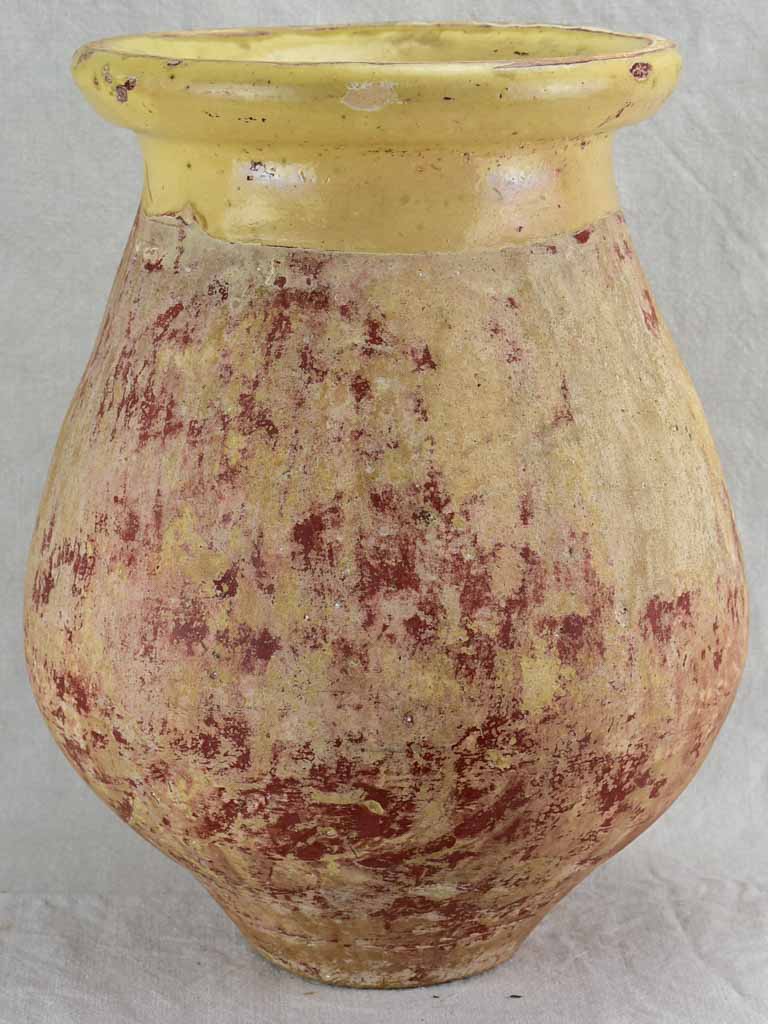 Small antique French Biot olive jar from the 19th Century 17¾"