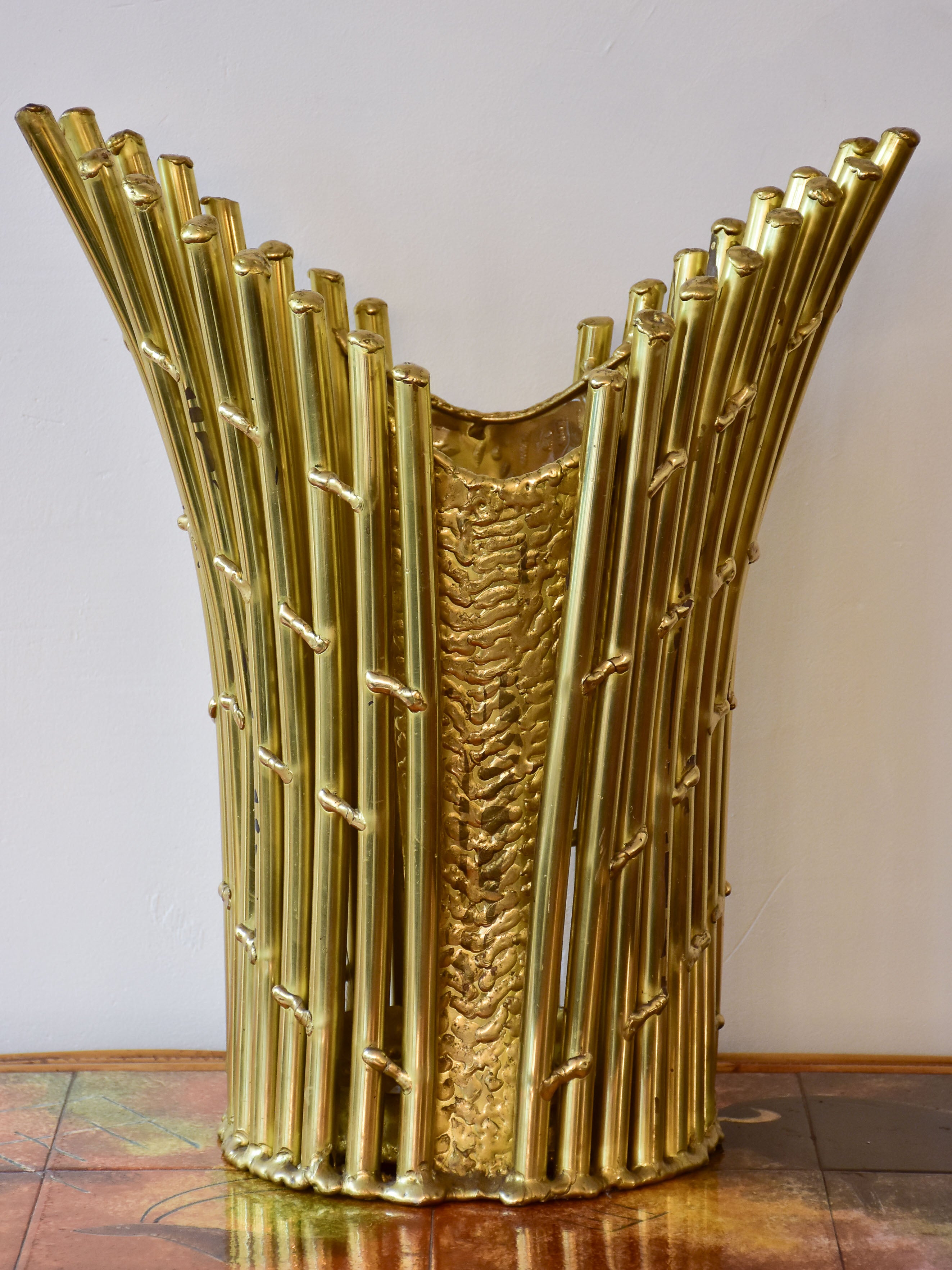 Mid century waste paper basket / umbrella stand - Isabelle Faure