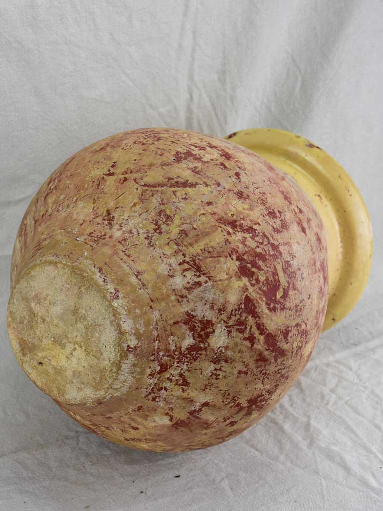 Small antique French Biot olive jar from the 19th Century 17¾"