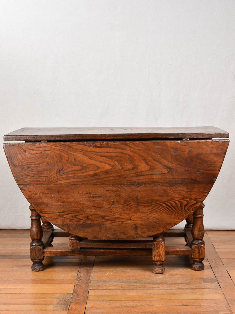 17th century French gate leg oval table