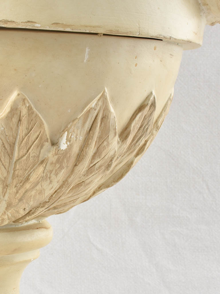 Laurel Garland Adornment on Ceramic Urn
