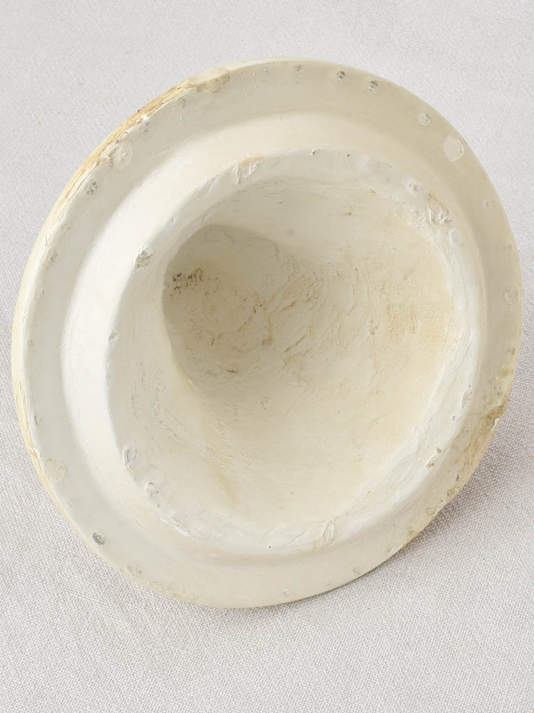 Large Vintage Ceramic Urn, Beige Finish