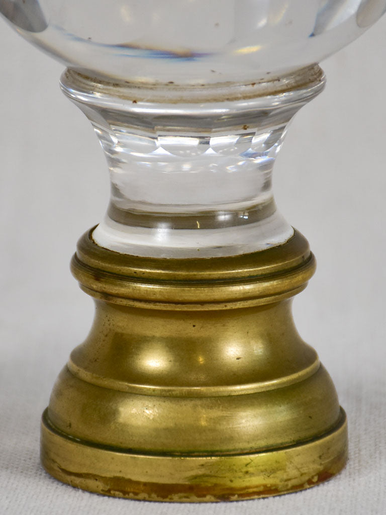 19th century crystal balustrade ball