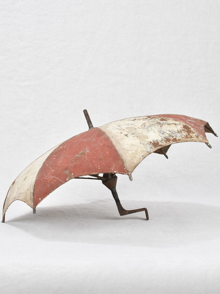 Antique French umbrella sign 19"