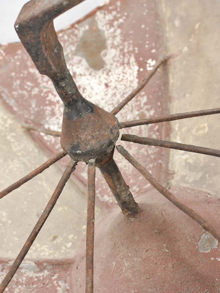 Antique French umbrella sign 19"
