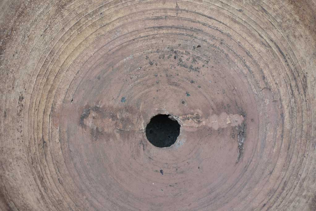 Very large vintage Anduze urn with weathered green glaze 31½"