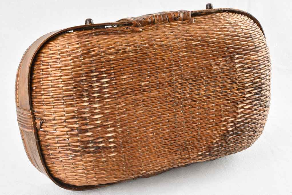 Vintage French wicker trug 20¾"