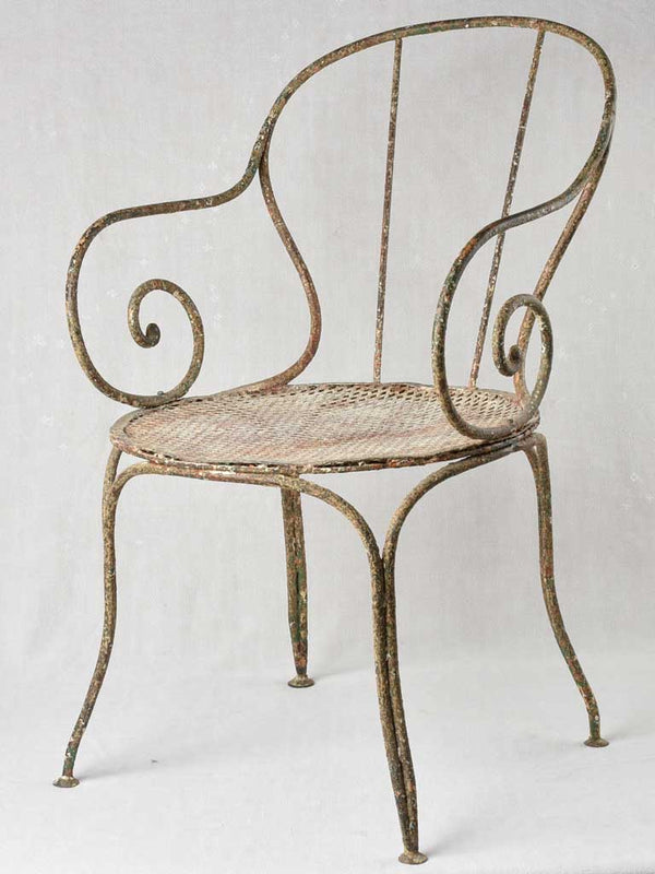 Antique, Large French Garden Armchair