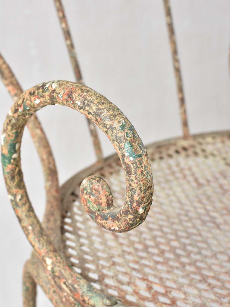 Classic Timeworn Patina Garden Chair